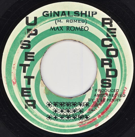 Image of Front Cover of 3953094S: 7" - MAX ROMEO, Ginalship ( Ginal Ship ) (Upsetter; , Jamaica 1971)   /VG