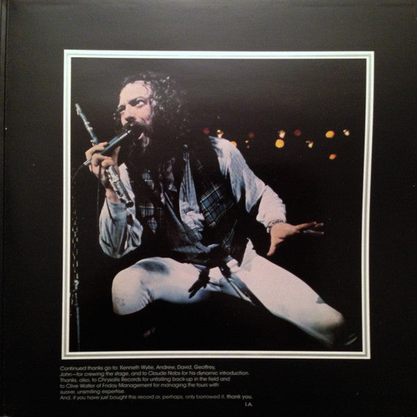 Image of Back Cover of 3314255C: 2xLP - JETHRO TULL, Bursting Out (Chrysalis Blue/White; CJT4, UK 1978, Embossed Gatefold, 2 Inners)   VG/VG+