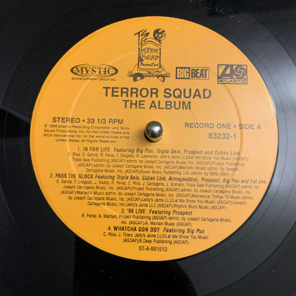 Image of Label Cover of 2xLP - G+/G+ - TERROR SQUAD, Album (Atlantic; 83232-1, US 1999, Picture Sleeve, Insert), A-side is G+, B,C & D-Sides VG. Edgewear to sleeve, Sticker still in on shrink.,  - 3826124E