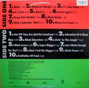 Image of Back Cover of LP - VG/G+ - SCHOOLLY D, Am I Black Enough For You (Jive; 1237-1-j, US 1988), Lots of marks on either side causing slight crackle at quieter moments. Sleeve notched at corners of opening. Still in opened shrink.,  - 3746430S