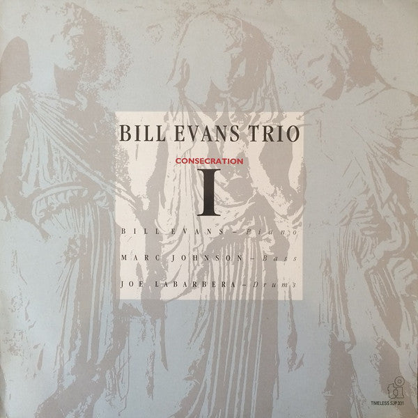 Image of Front Cover of LP - VG/VG - BILL EVANS TRIO, Consecration 1 (Timeless; SJP 331, Netherlands 1990, Picture Sleeve), Strong VG,  - 1826382E
