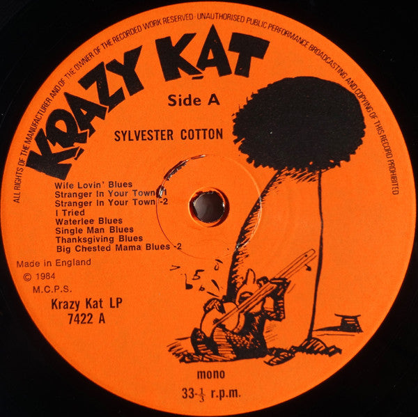 Image of Label Cover of LP - VG/VG+ - SYLVESTER COTTON, I Tried 1948-1949 Detroit Blues Volume 1 (Krazy Kat; KK 7422, UK 1984), Sleeve Edges Faded,  - 4025240E