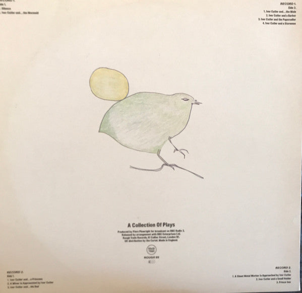 Image of Back Cover of 2xLP - VG+/VG+ - IVOR CUTLER, Prince Ivor (Rough Trade; ROUGH 89, UK 1986, Insert), Slight Ring Wear,  - 3526347E