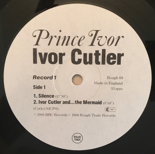 Image of Label Cover of 2xLP - VG+/VG+ - IVOR CUTLER, Prince Ivor (Rough Trade; ROUGH 89, UK 1986, Insert), Slight Ring Wear,  - 3526347E