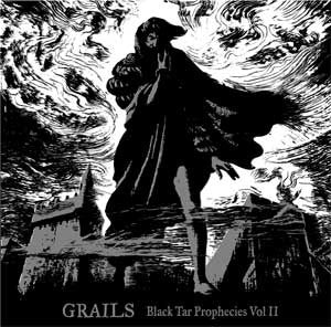 Image of Front Cover of 0144019S: 12" - GRAILS, Black Tar Prophecies vol. II (Aurora Borealis; ABX009, UK 2006, Fold Over Sleeve, Translucent Yellow Vinyl) Disc is Strong VG, closer to VG+.  VG+/VG