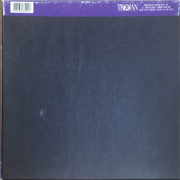 Image of Back Cover of 3xLP - G+/VG - VARIOUS ARTISTS, Tighten Up (Trojan Records (Orange/White); TALL 300, UK 1988, Box Set, Insert), Side A,B,C,D VG with few hairlines. Side E has a scuff marks that doen't affect play on the first 3 tracks. Audible click halfway through track 4. Side F VG with few hairlines. Box sleeve shows considerable wear.,  - 4026083E