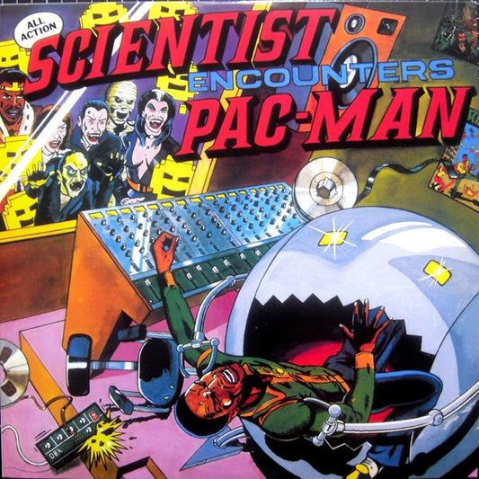 Image of Front Cover of 3614360C: LP - SCIENTIST, Encounters Pac-Man At Channel One (Dub Mir; MIR100740, Russia 2014 Reissue)   NEW/NEW