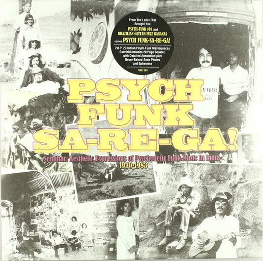 Image of Front Cover of 2xLP - VG+/VG+ - VARIOUS, Psych Funk Sa-Re-Ga! Aesthetic Expressions Of Psychedelic Funk Music In India 1970-1983 (World Psychedelic Funk Classics; WPFC103, US 2010, Gatefold, Booklet), ,  - 3026226E