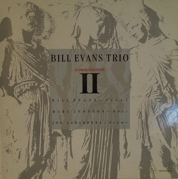 Image of Front Cover of LP - VG/VG - BILL EVANS TRIO, Consecration II (Timeless Records; SJP332, Netherlands 1990), ,  - 1826383E
