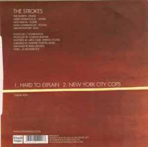 Image of Back Cover of 4225300E: 7" - THE STROKES, Hard To Explain (Rough Trade; RTRADS023, UK 2001, Picture Sleeve) Sleeve Creased  VG/EX