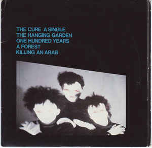 Image of Front Cover of 0454164S: 2x7" - THE CURE, A Single - Hanging Garden / One Hundred Years / A Forest (Live) / Killing An Arab (Live) (Fiction; FICG 15, UK 1982, Gatefold, Ltd Ed of 5,000)   VG/VG