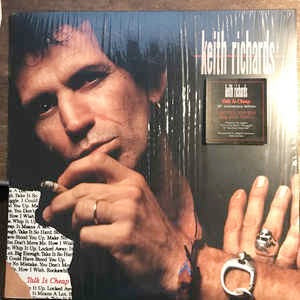 Image of Front Cover of 5233001E: LP - KEITH RICHARDS, Talk is Cheap (Mindless Records; BMGCAT338CLP, UK, Europe & US 2019 Reissue, Inner, 180 Gram, Red Vinyl)   NEW/NEW