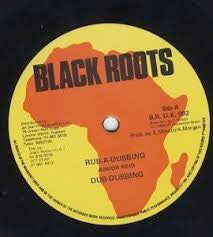 Image of Front Cover of 0824346E: 12" - JUNIOR REID / MIKEY GENERAL, Rub-A-Dubbing / Do You Wanna Be Starting Something (Black Roots; BRUK002, UK 1984)   /VG+