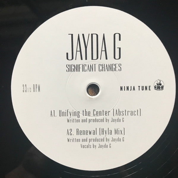 Image of Label of 5243109S: 2xLP - JAYDA G, Significant Changes (Ninja Tune; ZEN254, Europe 2019, Picture Sleeve, 2 Inners) Opened Instore, Still In Shrinkwrap  VG+/EX