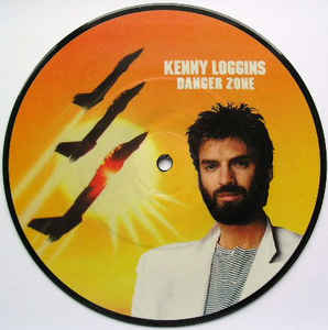 Image of Front Cover of 0124011E: 7" - KENNY LOGGINS, Danger Zone / I'm Gonna Do It Right (CBS ; WA 7188, UK 1986, PVC Sleeve, Picture Disc)   VG/VG+