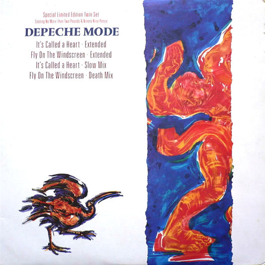 Image of Front Cover of 0824465E: 2x12" - DEPECHE MODE, It's Called A Heart / Fly On The Windscreen (Mute ; D 12 BONG 9, UK 1985)   VG/VG
