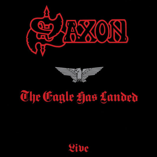 Image of Front Cover of 0824314E: LP - SAXON, The Eagle Has Landed (Live) (Carrere; CAL 137, UK 1982, Embossed)   G+/VG+