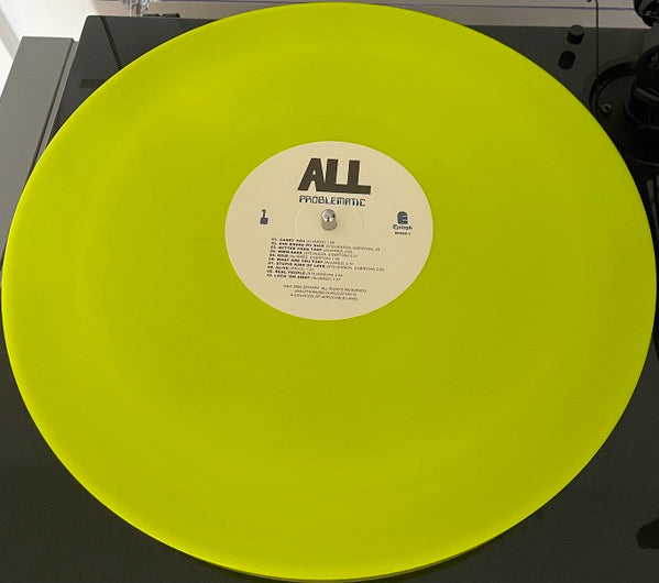 Image of Label of 5113322C: LP - ALL, Problematic (Epitaph; 86585-1, Europe 2023 Reissue, Inner, Neon Yellow Vinyl.)   VG+/EX