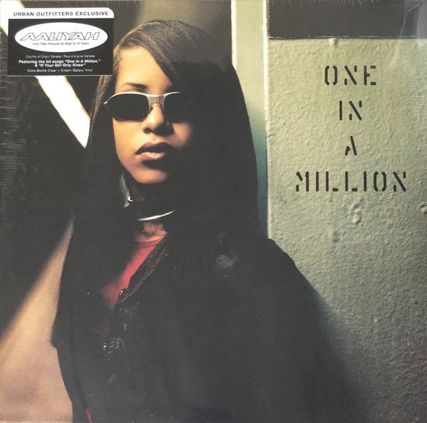 Image of Front Cover of 5113099C: 2xLP - AALIYAH, One In A Million (Blackground Records; ERE672, US 2022 Reissue, Insert, Coke Bottle Clear & Cream Galaxy Vinyl)   NEW/NEW
