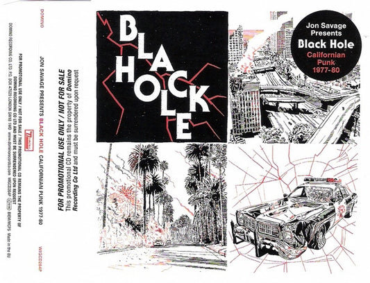 Image of Front Cover of 0834011E: CD - JON SAVAGE, Black Hole (Californian Punk 1977-80) (Domino; WIGCD264P, UK & Europe 2010, Promo, CD Single Case)   VG+/VG