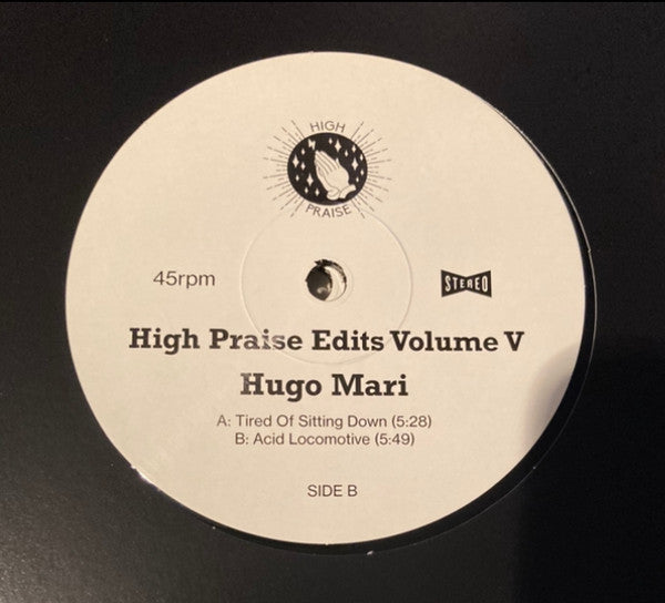 Image of Front Cover of 5023295E: 12" - HUGO MARI, High Praise Edits Volume V (High Praise; HP005, UK 2021)   /VG+