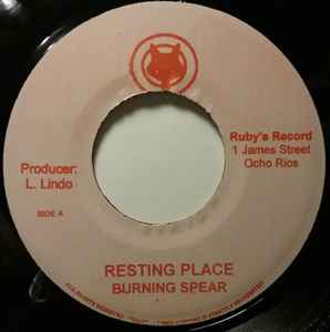 Image of Front Cover of 5113078C: 7" - BURNING SPEAR/ JOE HIGGS, Resting Place/ More Slavery (Fox; none, Jamaica 2007, Plain sleeve) Light marks only. WOL.  /VG