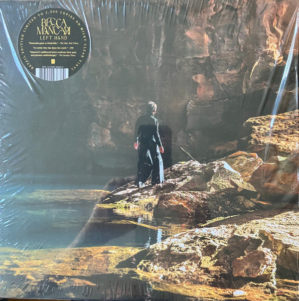 Image of Front Cover of 5023462E: LP - BECCA MANCARI, Left Hand (Captured Tracks Records ; CT 363, US 2023, Insert, Clear Vinyl) Still In Stickered Shrinkwrap  EX/EX