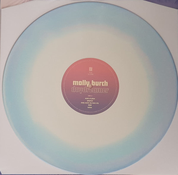 Image of Label of 5023461E: LP - MOLLY BURCH, Daydreamer (Captured Tracks ; CT361lp-C1, UK, Europe & US 2023, Insert, Sticker, Cotton Candy Vinyl [Pink, Blue & White Mix]) Still In Stickered Shrinkwrap  EX/EX