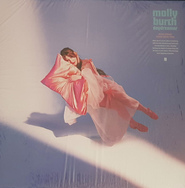 Image of Front Cover of 5023461E: LP - MOLLY BURCH, Daydreamer (Captured Tracks ; CT361lp-C1, UK, Europe & US 2023, Insert, Sticker, Cotton Candy Vinyl [Pink, Blue & White Mix]) Still In Stickered Shrinkwrap  EX/EX
