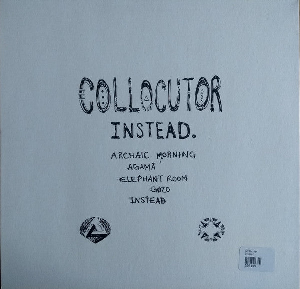 Image of Back Cover of 5143302S: LP - COLLOCUTOR, Instead (On The Corner Records; OTCRLP 001, UK , Insert) Light mottling  VG+/VG
