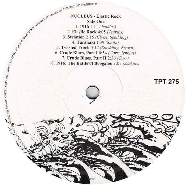 Image of Label of 5143310S: LP - NUCLEUS, Elastic Rock (Tapestry Records; TPT 275, Liechtenstein 2013, Die Cut Sleeve) Opened Instore, Still In Shrinkwrap  VG+/VG+