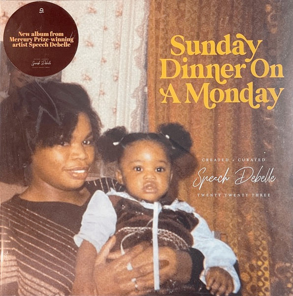 Image of Front Cover of 5143287S: 2xLP - SPEECH DEBELLE, Sunday Dinner On A Monday (Monday Sessions Records; MSR03V, Europe 2023, Gatefold, 2 Inners) Opened Instore, Still In Stickered Shrinkwrap  EX/EX