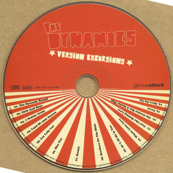 Image of Label of 5253107S: CD - THE DYNAMICS, Version Excursions (Groove Attack; GAP 107-2, Germany 2007)   VG+/VG+