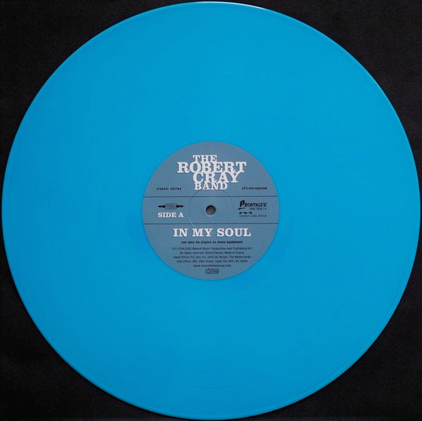 Image of Label of 0114070C: LP - THE ROBERT CRAY BAND, In My Soul (Provogue; PRD 7436 1-2, Europe 2022 Reissue, Insert, Light Blue Vinyl) Split Seam  VG/EX