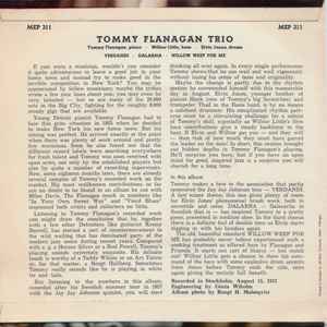 Image of Back Cover of 0124152E: 7" EP - TOMMY FLANAGAN TRIO, Tommy Flanagan Trio (Metronome; MEP 311, Scandinavia 1957, Pasteback Sleeve) Light marks but plays well. Strong G+. Light wear to sleeve with some markings on top of some text on reverse.  VG/G+