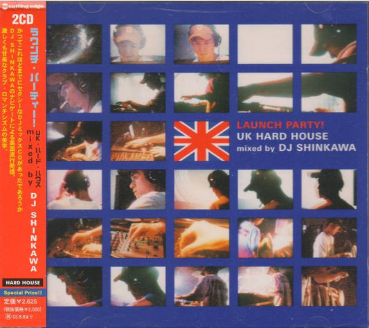 Image of Front Cover of 0234216E: CD - DJ SHINKAWA, Launch Party! UK Hard House (Cutting Edge; CTCR-11069/B, Japan 2000, Obi) SEALED  M/M