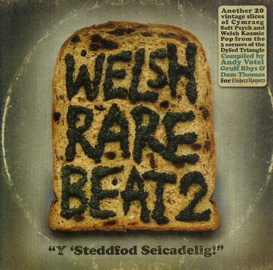 Image of Front Cover of 0454302S: CD - VARIOUS, Welsh Rare Beat 2 - "Y 'Steddfod Seicadelig!" (Finders Keepers Records; FKR014CD, UK 2007)   VG+/VG+
