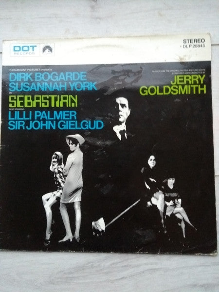 Image of Front Cover of 0524313E: LP - JERRY GOLDSMITH, Sebastian (Music From The Original Motion Picture Score) (Dot Records; LB 254139-1, Spain 1986)   VG/VG