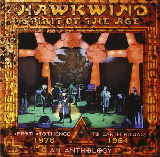 Image of Front Cover of 0654021S: 3xCD - HAWKWIND, Spirit Of The Age - An Anthology 1976-1984 (Atomhenge; ATOMBOX 3002, UK 2008, Box Set)   EX/EX