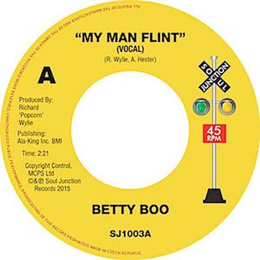 Image of Front Cover of 0614447C: 7" - BETTY BOO, My Man Flint (Soul Junction; SJ1003, UK 2015)   /VG