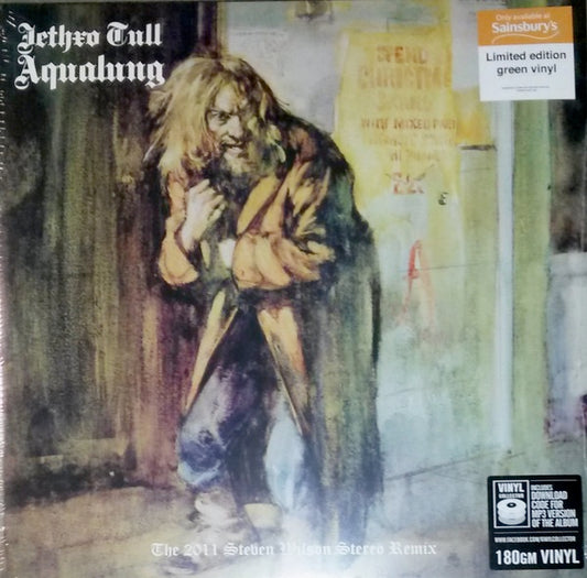 Image of Front Cover of 0754007S: LP - JETHRO TULL, Aqualung (The 2011 Steven Wilson Stereo Remix) (Chrysalis; AQUA1, Europe 2022 Reissue, Gatefold, 180 Gram Vinyl.)   NEW/NEW