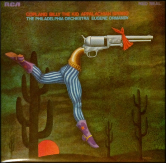 Image of Front Cover of 0724095E: LP - COPLAND / THE PHILADELPHIA ORCHESTRA / EUGENE ORMANDY, Billy The Kid / Appalachian Spring (RCA Red Seal; LSB 4018, UK 1971)   VG+/VG+