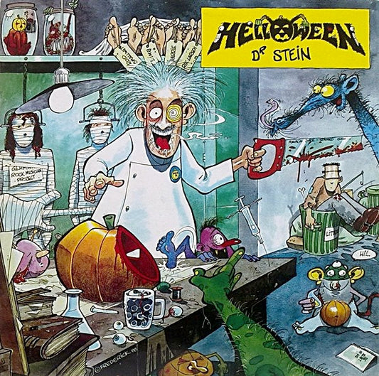 Image of Front Cover of 0814083C: 12" - HELLOWEEN, Dr. Stein (Noise International; 12 HELLO 1, UK 1988, Picture Sleeve, Inner)   VG+/VG+