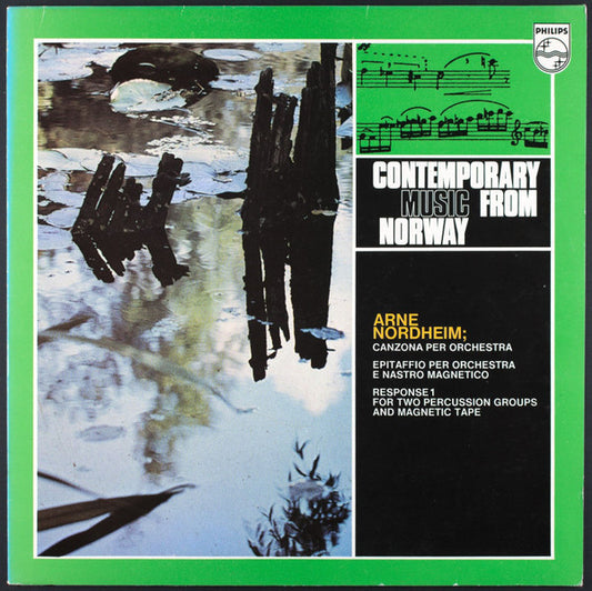 Image of Front Cover of 0824256E: LP - ARNE NORDHEIM, Contemporary Music From Norway (Philips ; 839.250 AY, Norway 1967) Strong VG, Sticker On Rear Sleeve, Stamp On Label  VG/VG